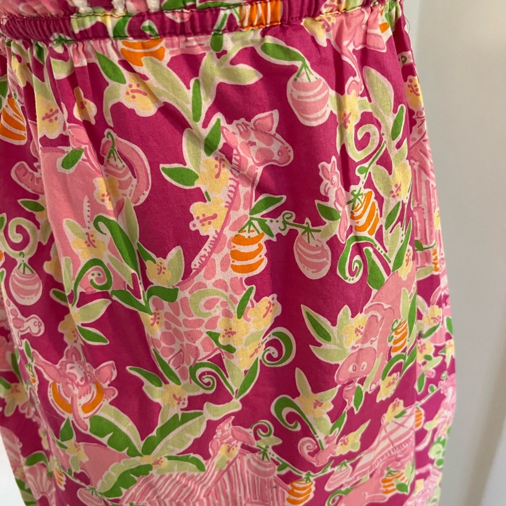 EUC Lilly Pulitzer White Label Strapless Giraffe Pattern Dress - Picture 4 of 6